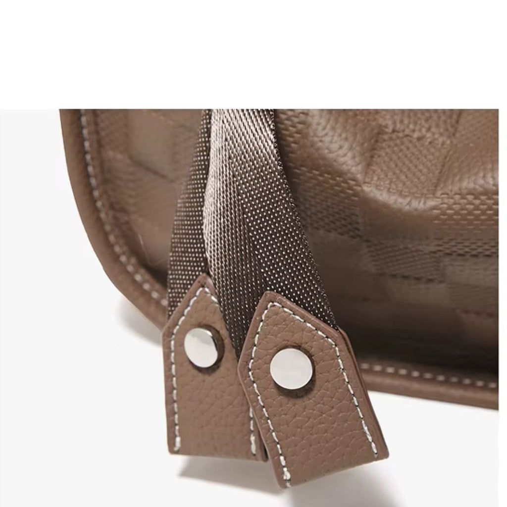 BOLSA FEMININA FOXER  DE OMBRO FEITA EM COURO SPLIT MODELO LUNA TAUPE