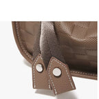 BOLSA FEMININA FOXER  DE OMBRO FEITA EM COURO SPLIT MODELO LUNA TAUPE