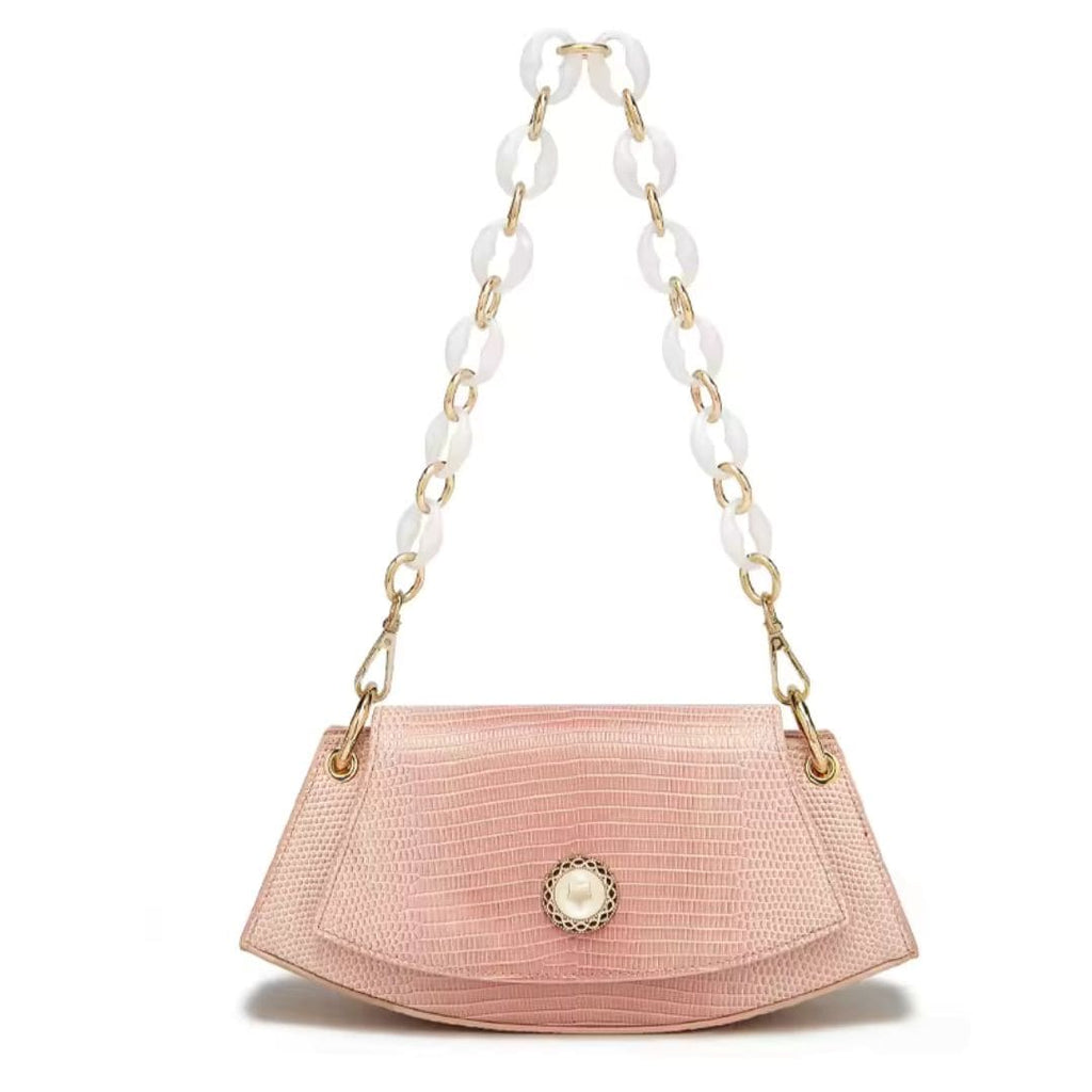 BOLSA FEMONINA FOXER TRANSVERSAL FEITA EM COURO GENUÍNO MODELO ROSE LUMIÈRE