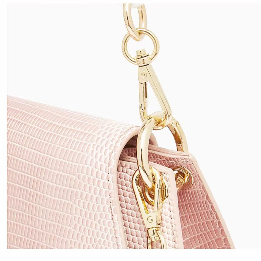 BOLSA FEMONINA FOXER TRANSVERSAL FEITA EM COURO GENUÍNO MODELO ROSE LUMIÈRE