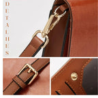 BOLSA FEMININA FOXER TRABSVERSAL  FEITA EM COURO REFINADO MODELO CHARLOTTE BROWN