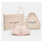 BOLSA FEMONINA FOXER TRANSVERSAL FEITA EM COURO GENUÍNO MODELO ROSE LUMIÈRE