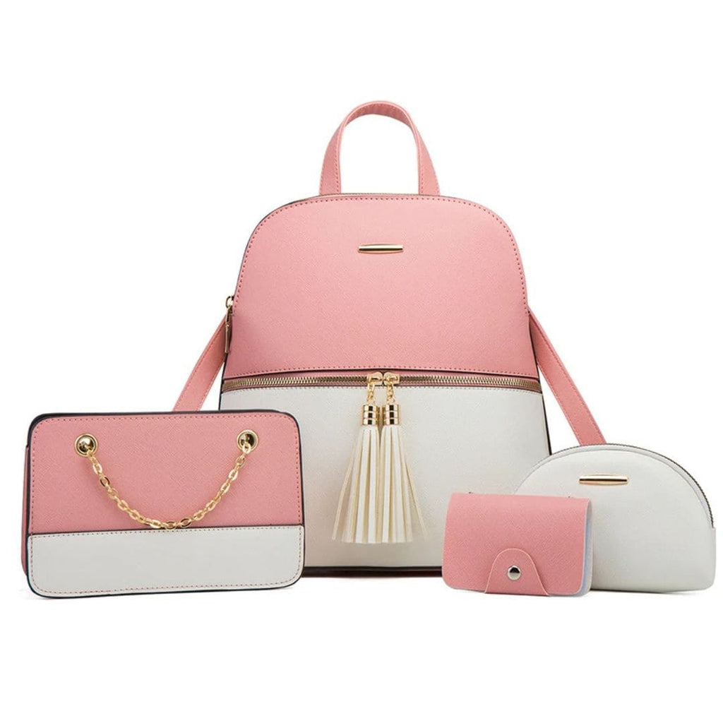 Conjunto Bolsa feminina transversal  feita em couro sintético  modelo Zafira