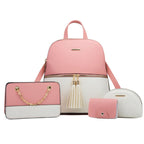 Conjunto Bolsa feminina transversal  feita em couro sintético  modelo Zafira