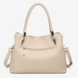 BOLSA FEMININA FOXER FEITAM COURO REFINADO MODELO VERONA BEIGE