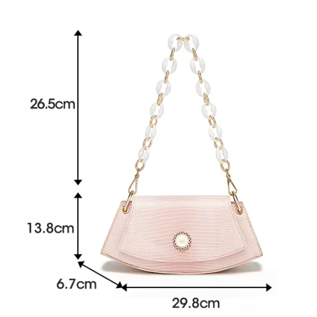 BOLSA FEMONINA FOXER TRANSVERSAL FEITA EM COURO GENUÍNO MODELO ROSE LUMIÈRE