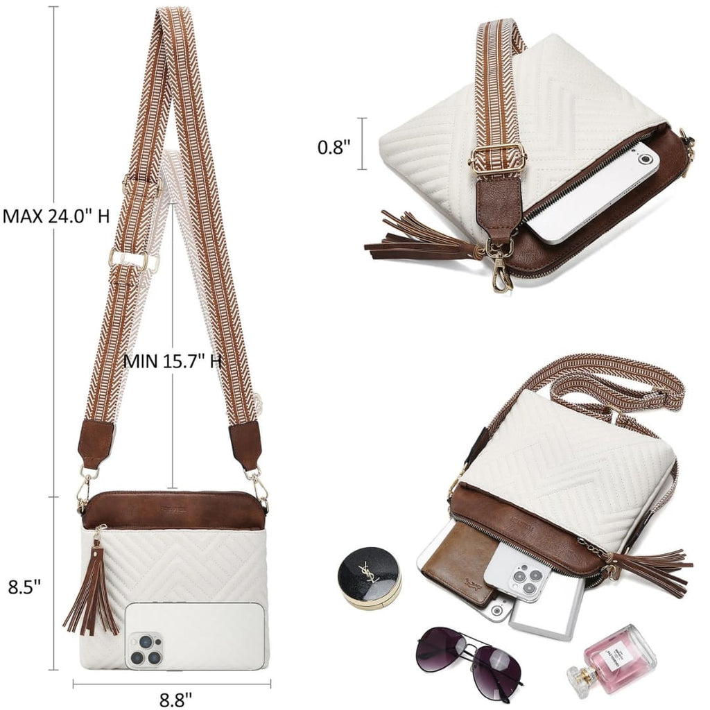 BOLSA FEMININA TRANSVERSAL  FOXER MODELO ALTHÉA  WHAIT