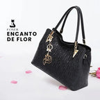 BOLSA FEMININA FOXER EM COURO GENUÍNO MODELO ALMA BLACK
