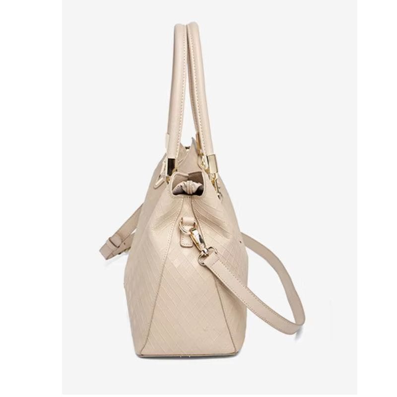 BOLSA FEMININA FOXER FEITAM COURO REFINADO MODELO VERONA BEIGE