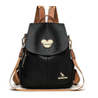 MOCHILA FEMININA FEITA EM COURO REFINADO  MODELO SERENA MICKEY LINHA PREMIUM