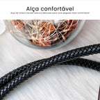 BOLSA FEMININA EM COURO LEGÍTIMO FOXER MODELO VELLUTO  GRAY