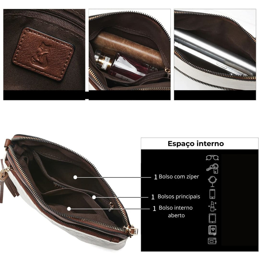 BOLSA FEMININA TRANSVERSAL  FOXER MODELO ALTHÉA  BLACK