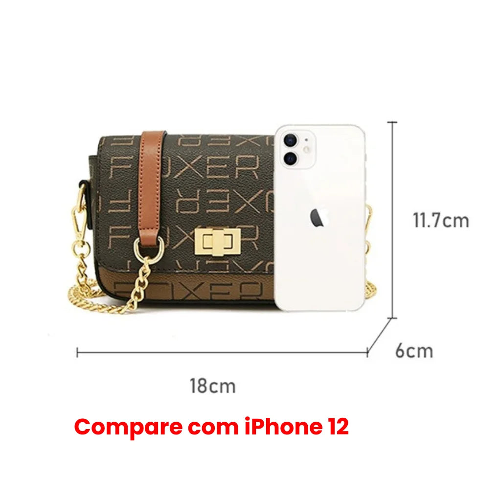 BOLSA FEMININA FOXER FEITA EM COURO REFINADO MODELO MARVEILLE