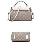 BOLSA FEMININA FOXER FEITA EM COURO REFINADO MODELO CÉLINEA GRAY