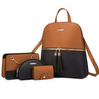 Conjunto Bolsa feminina transversal  feita em couro sintético  modelo Zafira