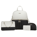 Conjunto Bolsa feminina transversal  feita em couro sintético  modelo Zafira