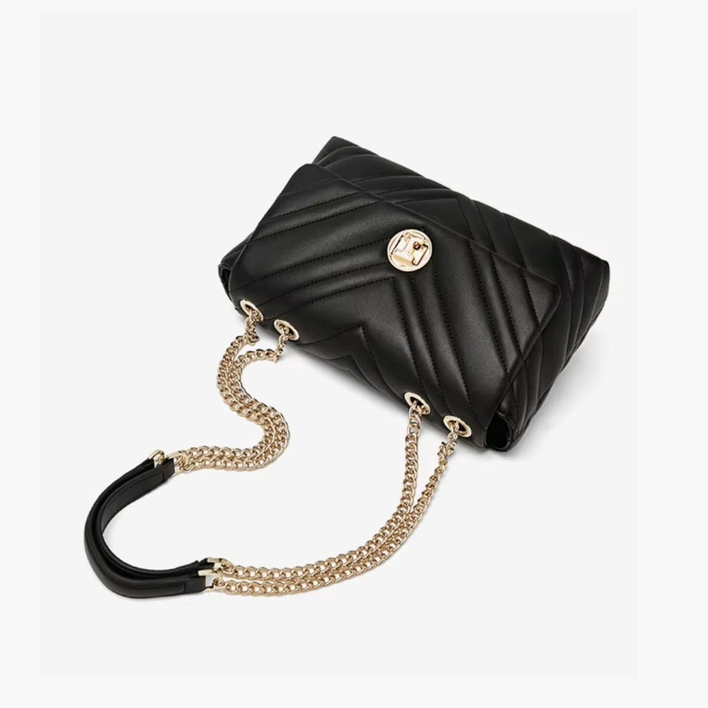 BOLSA FEMININA FOXER MODELO LUXE FLAP BLACK