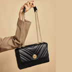 BOLSA FEMININA FOXER MODELO LUXE FLAP BLACK