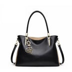 BOLSA FEMININA fOXER FEITA EM COURO GENUÍNO MODELO  BELLA VALLÉE  BLACK