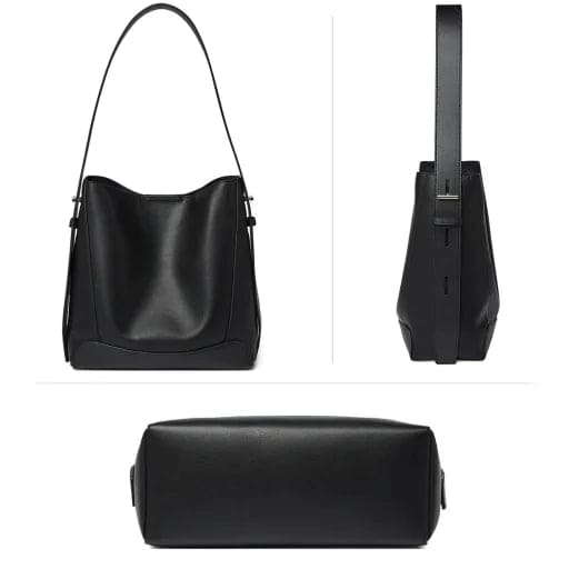 BOLSA FEMININA EM COURO  FOXER MODELO VALENCIA BLACK