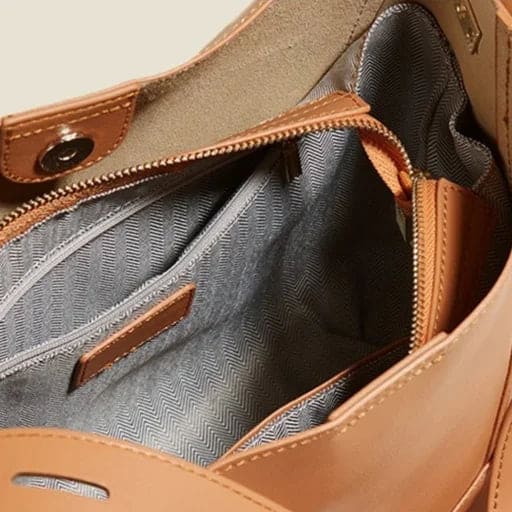 BOLSA FEMININA EM COURO  FOXER MODELO VALENCIA BROWN