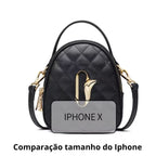 BOLSA FEMININA FOXER FEITA EM COURO REFINADO  MODELO JOLIE BLACK