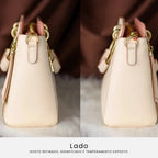 BOLSA FEMIINA EM COURO FOXER MODELO PRESTIGE CABAS WHAIT