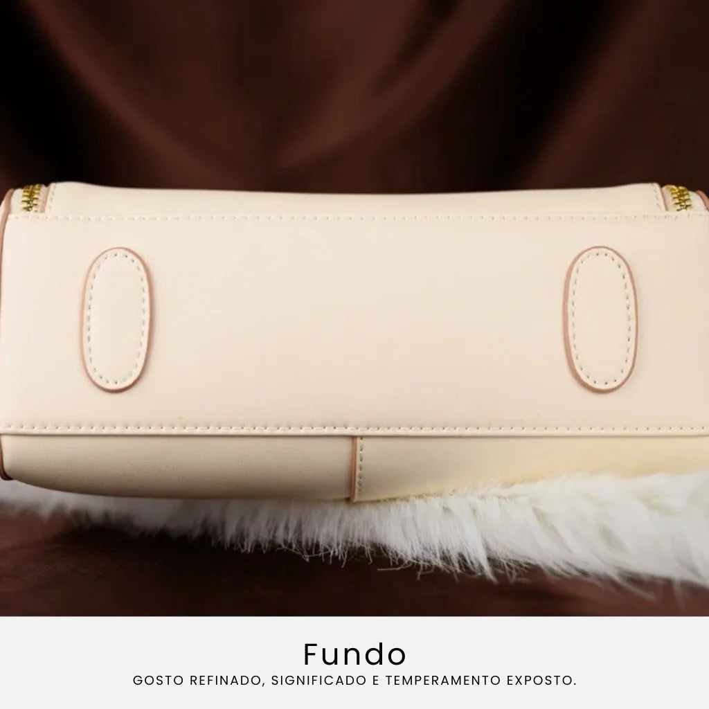 BOLSA FEMIINA EM COURO FOXER MODELO PRESTIGE CABAS WHAIT