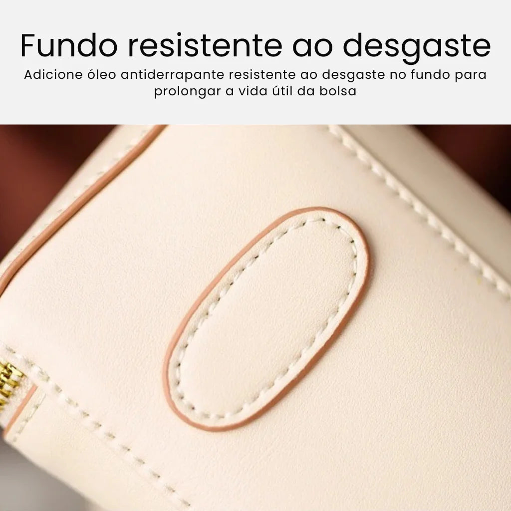 BOLSA FEMIINA EM COURO FOXER MODELO PRESTIGE CABAS WHAIT