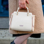 BOLSA FEMIINA EM COURO FOXER MODELO PRESTIGE CABAS WHAIT