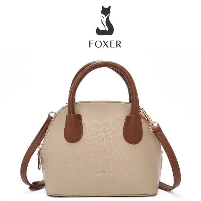 BOLSA  FEMININA DE OMBRO FOXER MODELO MARCELLINE TREILLIS