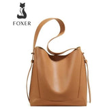 BOLSA FEMININA EM COURO  FOXER MODELO VALENCIA BROWN