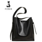 BOLSA FEMININA EM COURO  FOXER MODELO VALENCIA BLACK