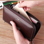 CARTEIRA FEMININA LONGA FEITA EM COURO GENUÍNO MODELO CAPUCINES LONGUE – LINHA WILLIAM POLO