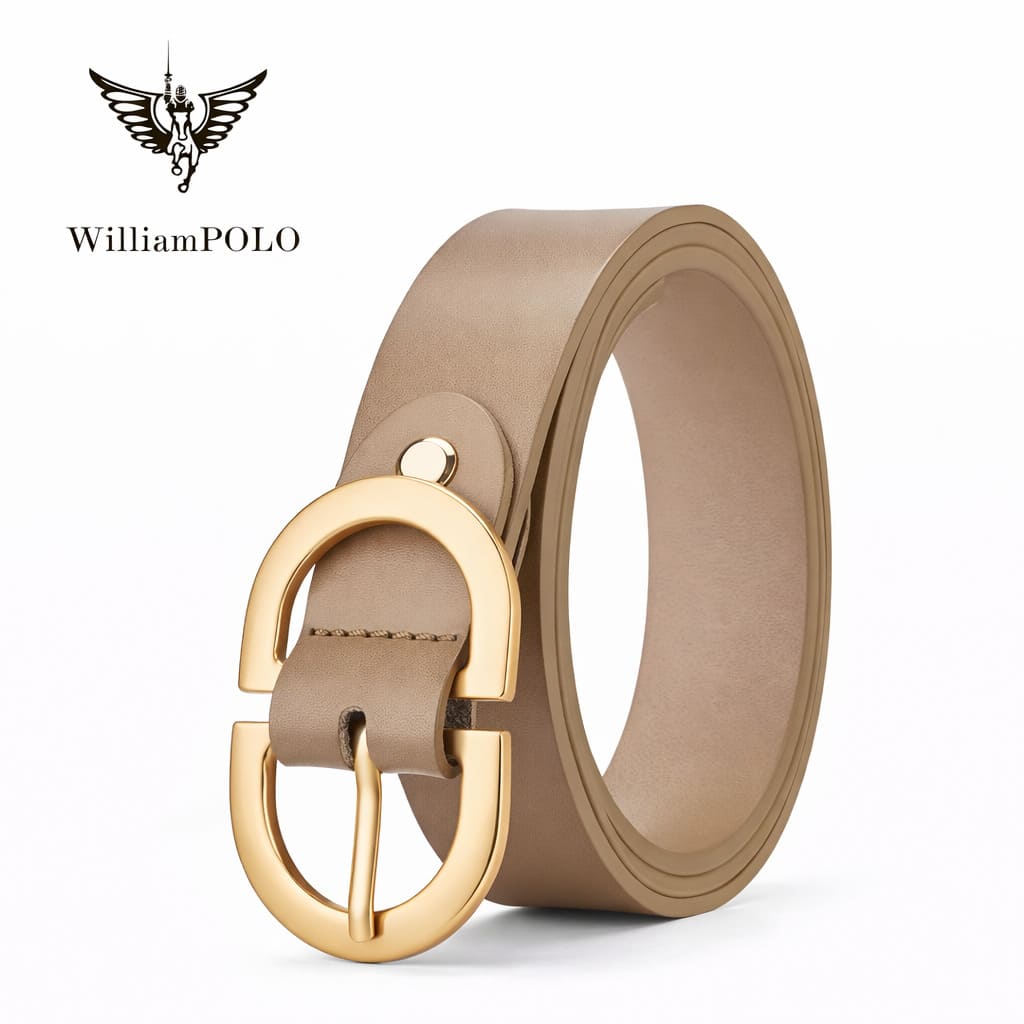 CINTO FEMININO  FEITO EM COURO  LEGÍTIMO MODELO CÉLINEA NUD – LINHA WILLIAMPOLO