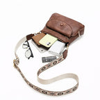 BOLSA FEMININA TRANSVERSAL FOXER FEIRA EM COURO REFINADO  MODELO MONTREL