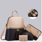 Conjunto Bolsa feminina transversal  feita em couro sintético  modelo Zafira