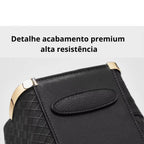 BOLSA FEMININA FOXER FEITA EM COURO GENUÍNO  MODELO LUX DIAMONDBLACK