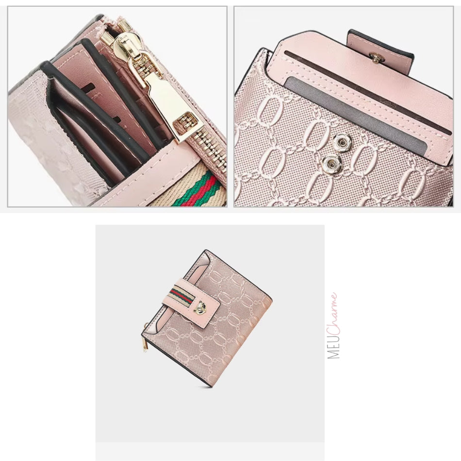 CARTEIRA FEMININA FOXER FEITA EM COURO MODELO VALENTINA