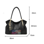 BOLSA FEMININA FOXER FEITA EM COURO GENUÍNO MODELO SAINT-GERMAIN BLACK