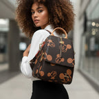 MOCHILA FEMININA FEITA EM COURO MODELO MICKEY MOUSE