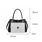 BOLSA FEMININA FOXER EM COURO GENUÍNO MODELO ALMA BLACK