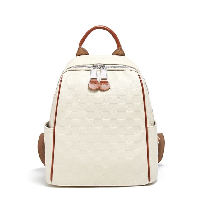 MOCHILA FEMININA FOXER FEITA EM COURO MODELO ÉLÉGANCE WHAIT – LINHA PREMIUM