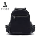 MOCHILA FEMININA FOXER FEITA EM COURO MODELO ÉLÉGANCE BLACK – LINHA PREMIUM