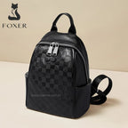 MOCHILA FEMININA FOXER FEITA EM COURO MODELO ÉLÉGANCE BLACK – LINHA PREMIUM