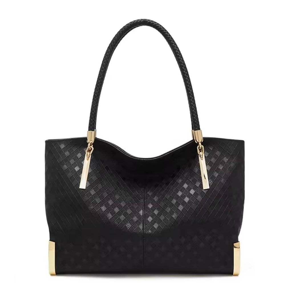 BOLSA FEMININA FOXER FEITA EM COURO GENUÍNO  MODELO LUX DIAMONDBLACK