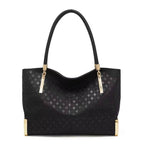 BOLSA FEMININA FOXER FEITA EM COURO GENUÍNO  MODELO LUX DIAMONDBLACK