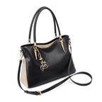 BOLSA FEMININA fOXER FEITA EM COURO GENUÍNO MODELO  BELLA VALLÉE  BLACK