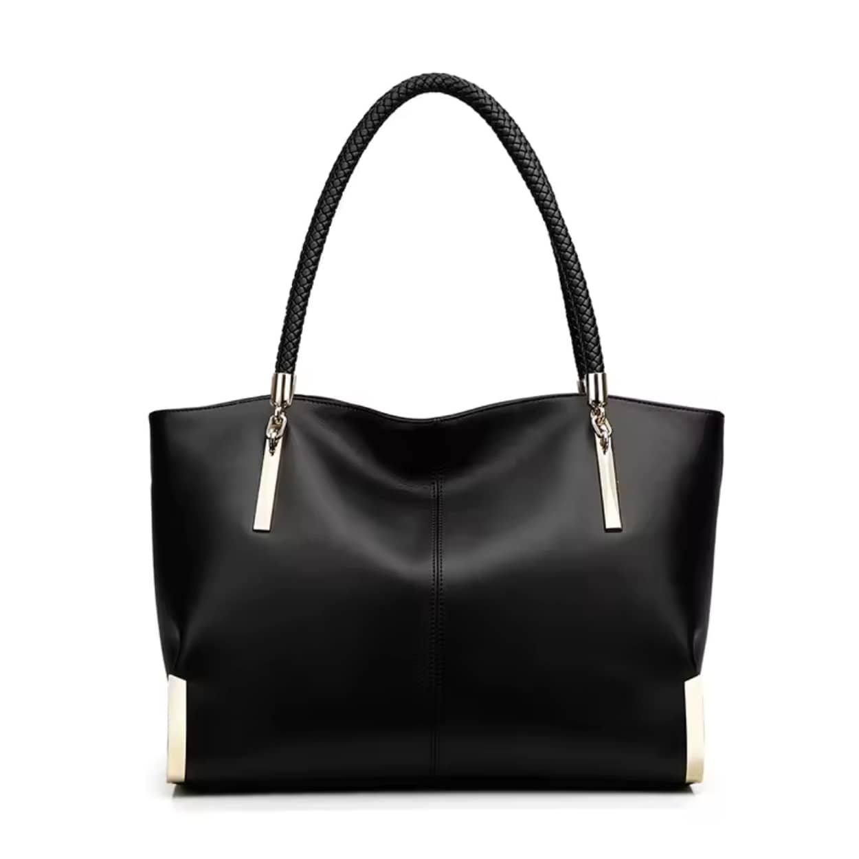 BOLSA FEMININA FOXER FEITA EM COURO GENUÍNO  MODELO LUX DIAMONDBLACK