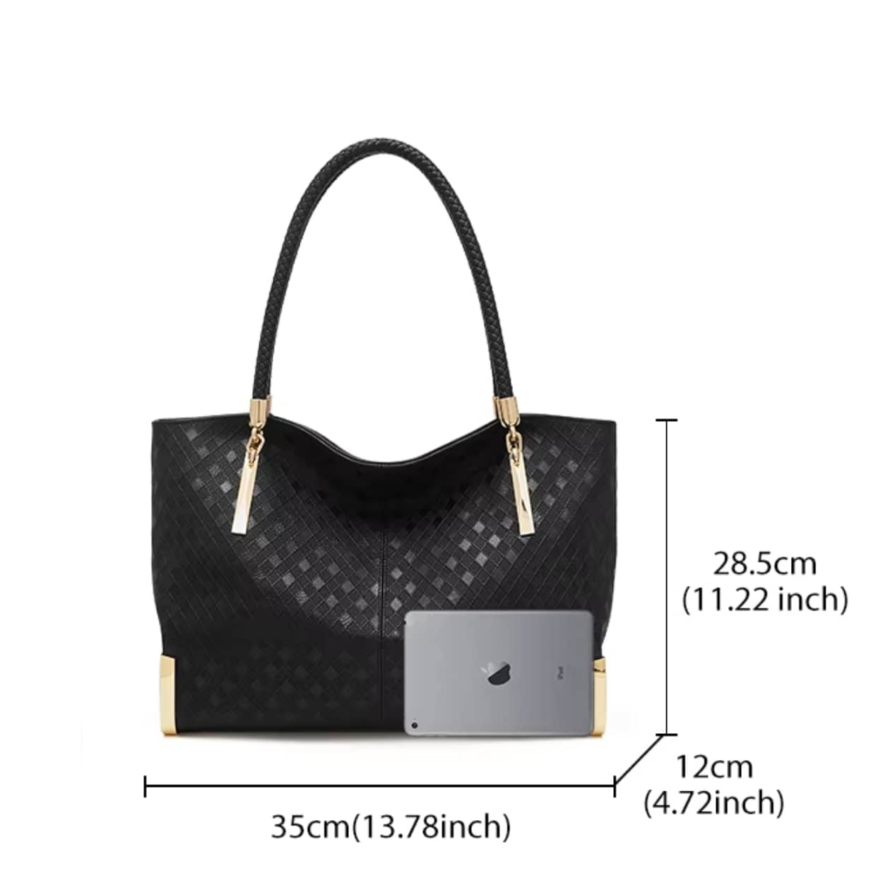 BOLSA FEMININA FOXER FEITA EM COURO GENUÍNO  MODELO LUX DIAMONDBLACK